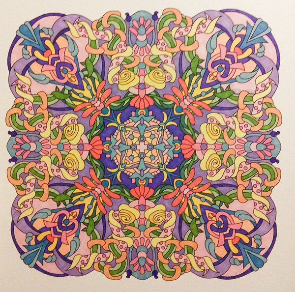 Colored by Stacey Walter - from Wow (Angie's Extreme Coloring Books Volume 1)