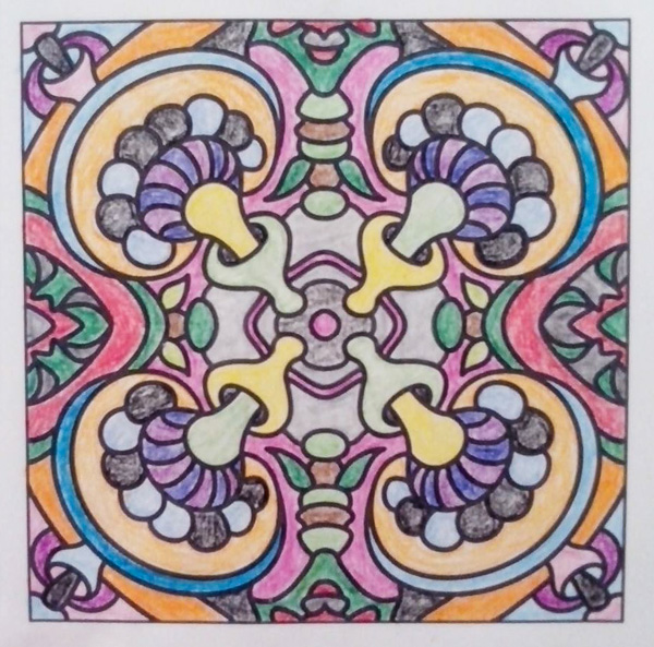 Colored by Alicia Reader - from Peppy (For Crayons And Wide Tipped Markers)