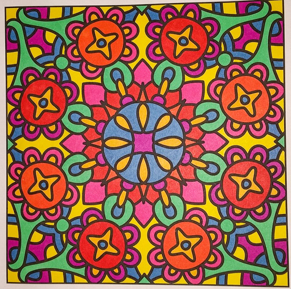 Colored by Judy Sarmiento - from Bling (For Crayons And Wide Tipped Markers)
