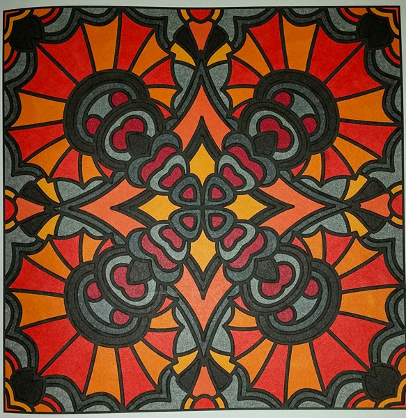 Colored by Judy Sarmiento - from Bling (For Crayons And Wide Tipped Markers)
