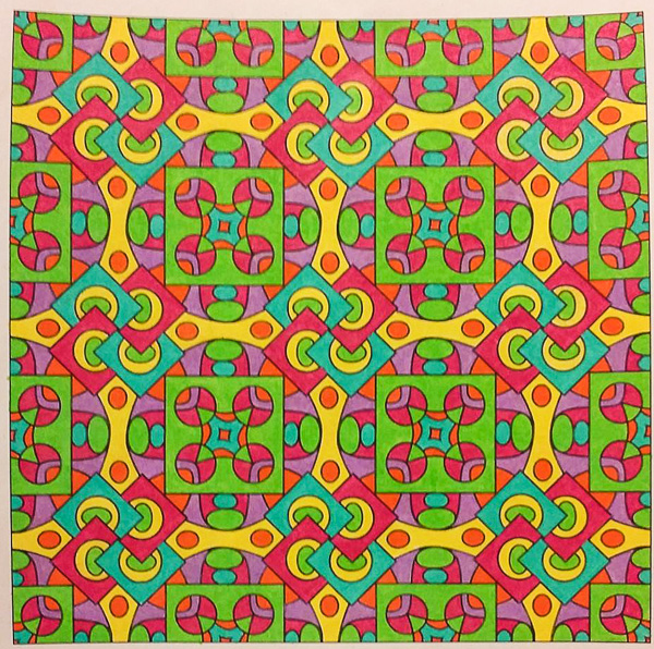 Colored by Lauren Adamek-Dean - from Whimsy (Angie's Patterns - Volume 2)