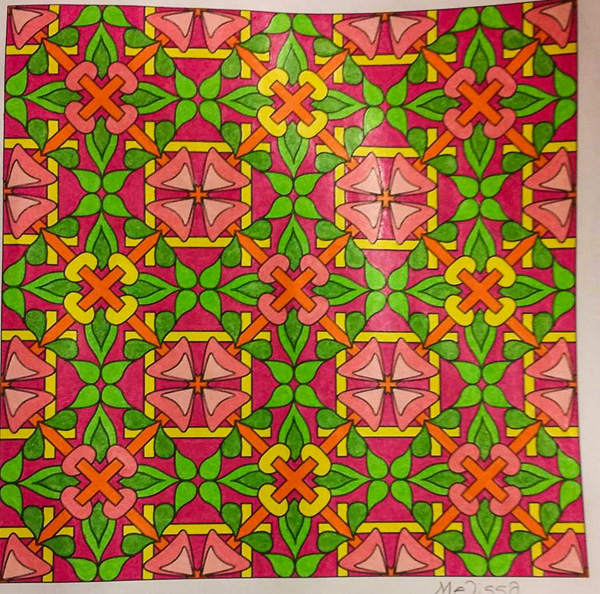 Colored by Melissa Adamek-Dean - from Whimsy (Angie's Patterns - Volume 2)