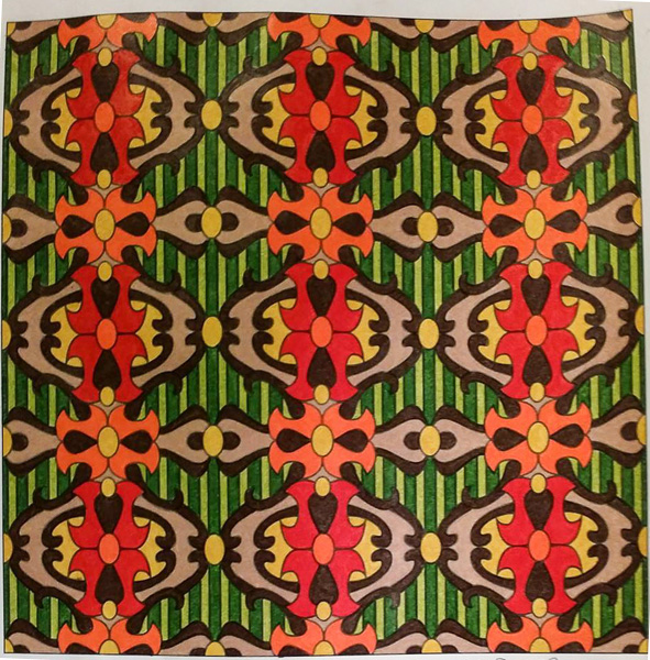 Colored by Melissa Adamek-Dean - from Whimsy (Angie's Patterns - Volume 2)