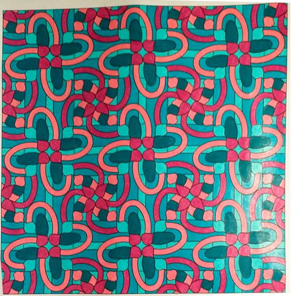 Colored by Melissa Adamek-Dean - from Whimsy (Angie's Patterns - Volume 2)