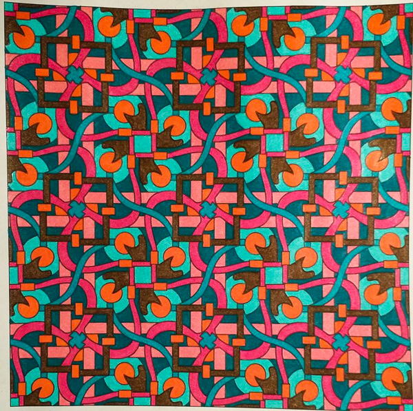 Colored by Melissa Adamek-Dean - from Whimsy (Angie's Patterns Volume 2)