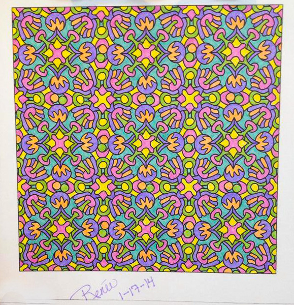 Colored by Renee Maas - from Snazzy (Angie's Patterns Volume 3)