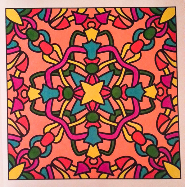 Colored by Sharon Helene - from Pizzazz (For Crayons And Wide Tipped Markers)