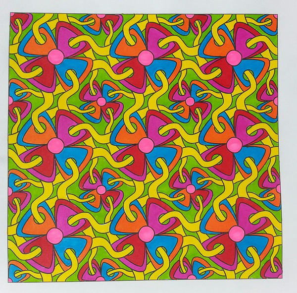 Colored by Sharon Helene - from Whimsy (Angie's Patterns Volume 2)
