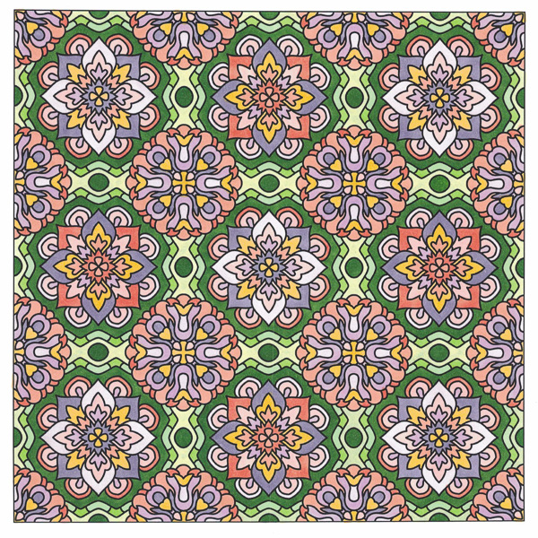 Colored by Angie Grace - from Flowers (Angie's Patterns Volume 8)