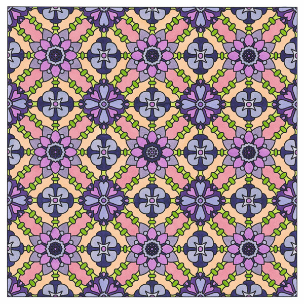 Colored by Angie Grace - from Flowers (Angie's Patterns Volume 8)
