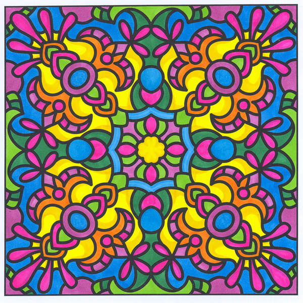 Colored by Angie Grace - from Bling (For Crayons And Wide Tipped Markers)