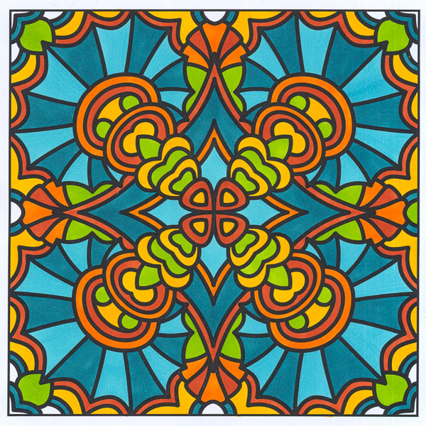 Colored by Angie Grace - from Bling (For Crayons And Wide Tipped Markers)