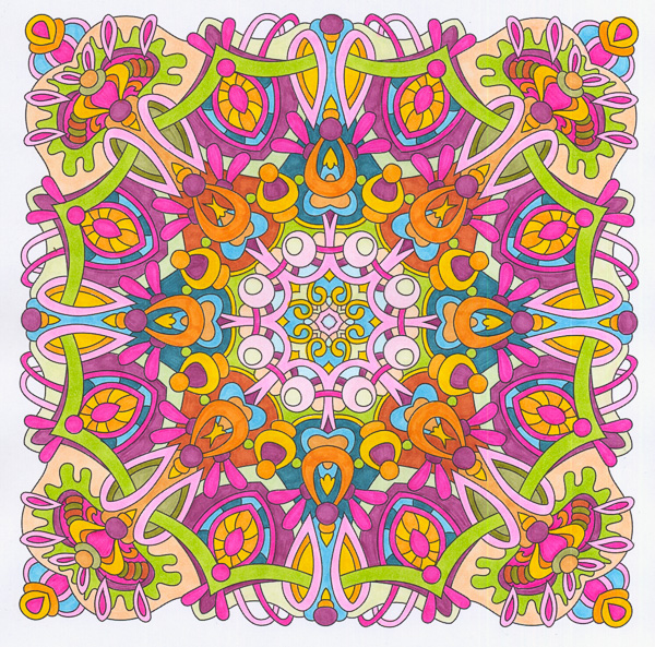 Colored by Angie Grace - from Cool (Angie's Extreme Coloring Books Volume 2)