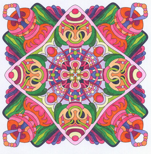 Colored by Angie Grace - from Cool (Angie's Extreme Coloring Books Volume 2)