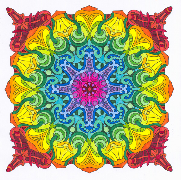 Colored by Angie Grace - from Cool (Angie's Extreme Coloring Books Volume 2)