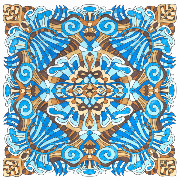 Colored by Angie Grace - from Cool (Angie's Extreme Coloring Books Volume 2)