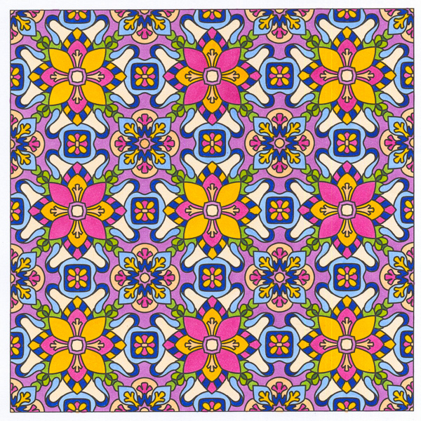 Colored by Angie Grace - from Flowers (Angie's Patterns Volume 8