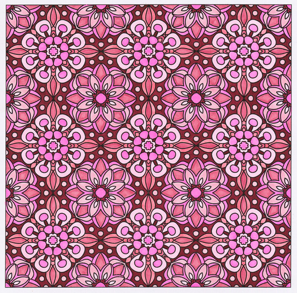 Colored by Angie Grace - from Flowers (Angie's Patterns Volume 8)