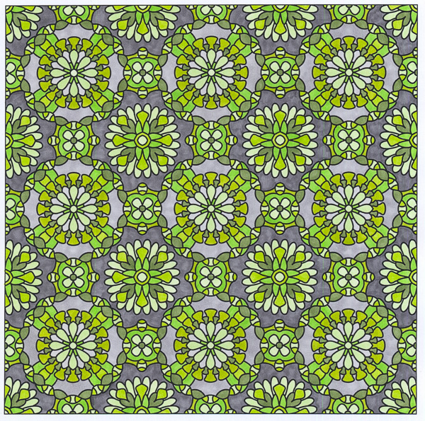 Colored by Angie Grace - from Flowers (Angie's Patterns Volume 8)