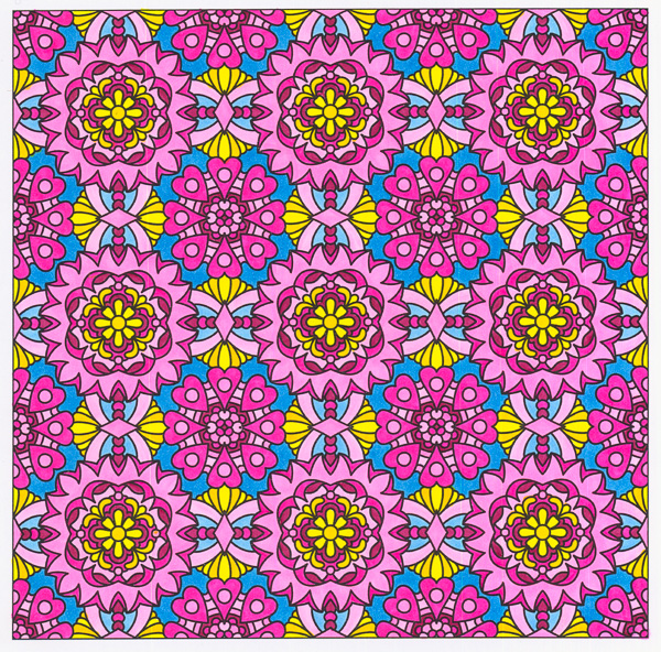 Colored by Angie Grace - from Flowers (Angie's Patterns Volume 8)