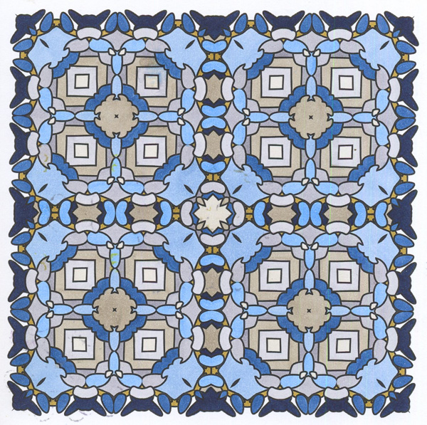 Colored by Angie Grace - from Ink Doilies (Angie's Patterns - Volume 1)