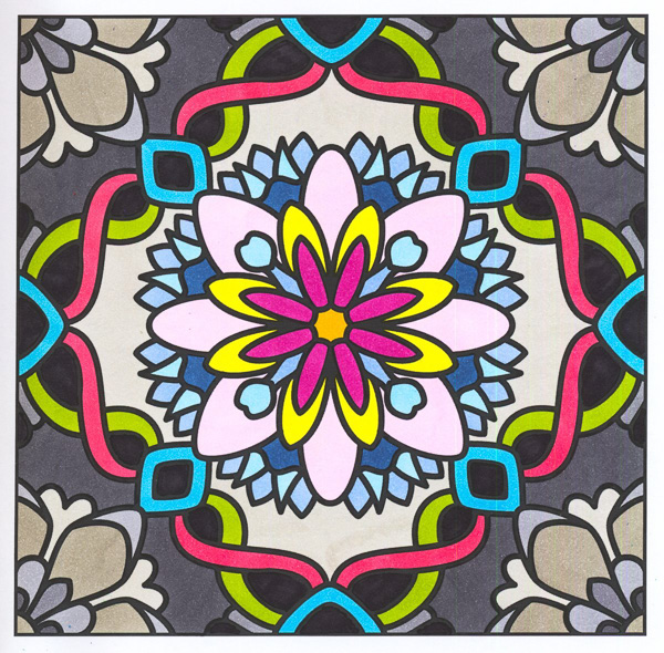Colored by Angie Grace - from More Flowers (For Crayons And Wide Tipped Markers)