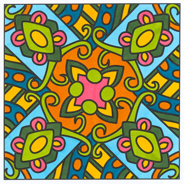 Colored by Angie Grace - from More Pizzazz (For Crayons And Wide Tipped Markers)