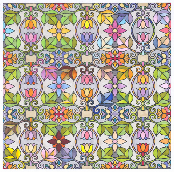 Colored by Angie Grace - from Pizzazz (Angie's Patterns Volume 9)