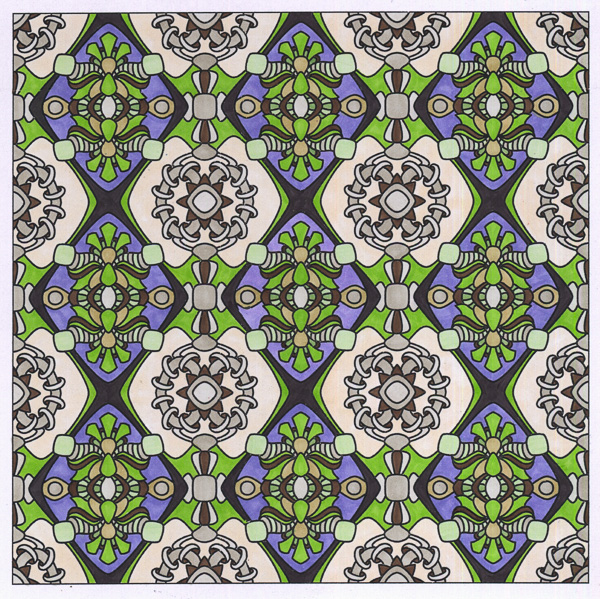 Colored by Angie Grace - from Pizzazz (Angie's Patterns Volume 9)