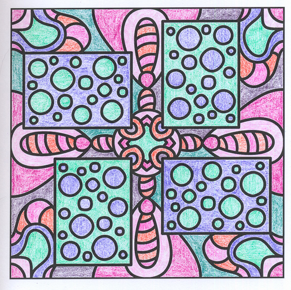 Colored by Angie Grace - from Pizzazz (For Crayons And Wide Tipped Markers)