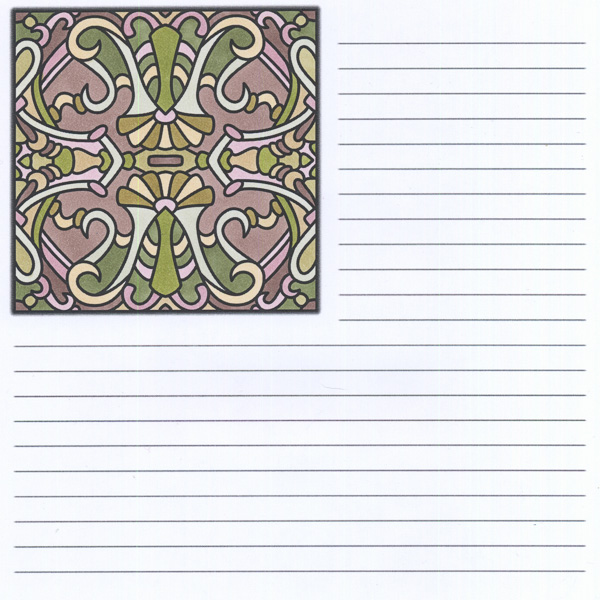Colored by Angie Grace - from Quirky (A Coloring Journal)