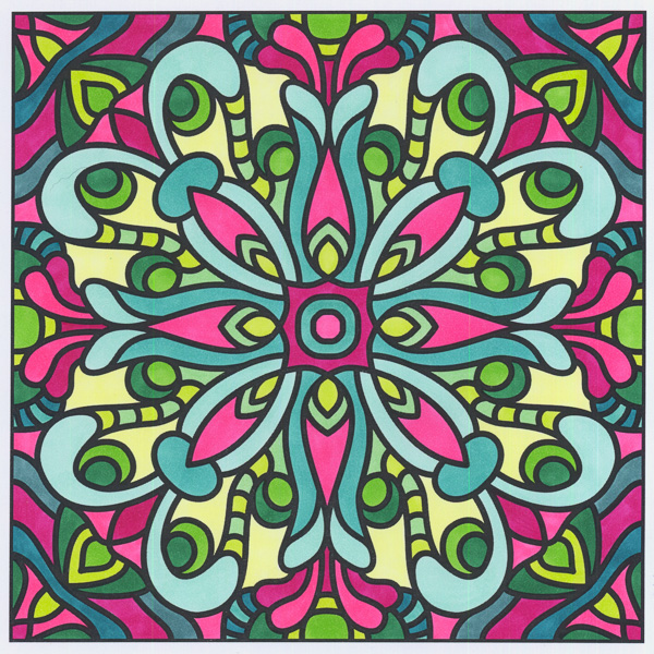 Colored by Angie Grace - from Quirky (For Crayons And Wide Tipped Markers)