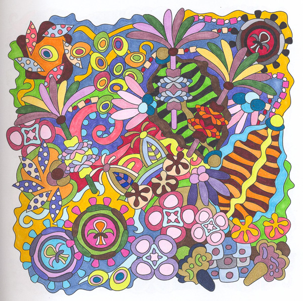 Colored by Angie Grace - from Wow (Angie's Extreme Coloring Books - Volume 1)
