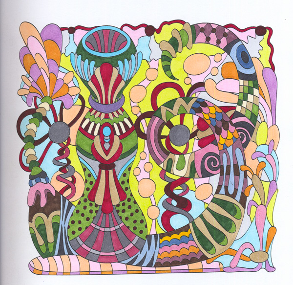 Colored by Angie Grace - from Wow (Angie's Extreme Coloring Books - Volume 1)