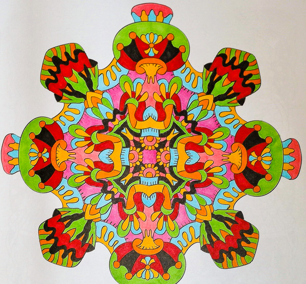 Colored by Angie Grace - from Wow (Angie's Extreme Coloring Books - Volume 1)