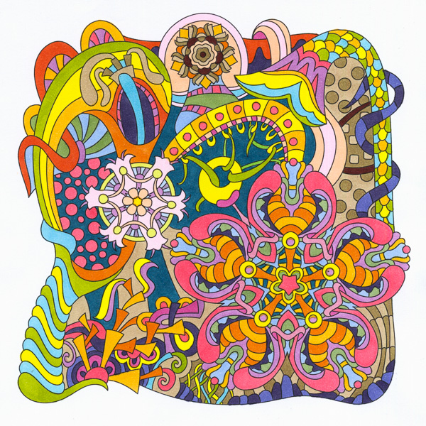 Colored by Angie Grace - from Wow (Angie's Extreme Coloring Books Volume 1)