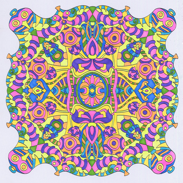 Colored by Angie Grace - from Wow (Angie's Extreme Coloring Books Volume 1)