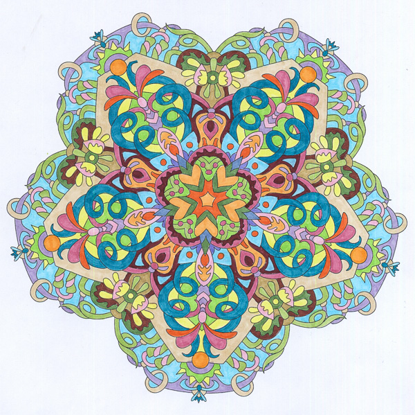 Colored by Angie Grace - from Wow (Angie's Extreme Coloring Books Volume 1)