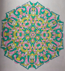 Colored by Alison Ferries - from Cool (Angie's Extreme Coloring Books Volume 2)