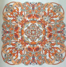 Colored by Alison Ferries - from Wow (Angie's Extreme Coloring Books Volume 1)