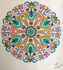 Colored by Amy Wilson-Fontenot - from Cool (Angie's Extreme Coloring Books Volume 2)