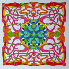 Colored by Carol Reid - from Cool (Angie's Extreme Coloring Books Volume 2)