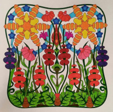 Colored by Carol Reid - from Wow (Angie's Extreme Coloring Books Volume 1)