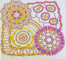 Colored by Charlene Magnus - from Wow (Angie's Extreme Coloring Books Volume 1)