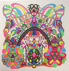 Colored by Cozette Morstein - from Wow (Angie's Extreme Coloring Books Volume 1)