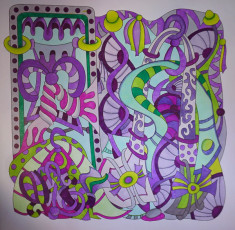 Colored by Deborah Powell - from Cool (Angie's Extreme Coloring Books Volume 2)