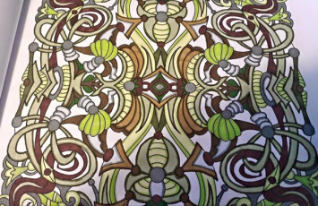 Colored by Elizabeth Graves - from Cool (Angie's Extreme Coloring Books Volume 2)
