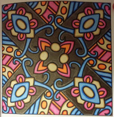 Colored by Elizabeth Graves - from More Pizzazz (For Crayons And Wide Tipped Markers)