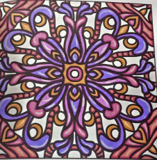 Colored by Elizabeth Graves - from Quirky (For Crayons And Wide Tipped Markers)