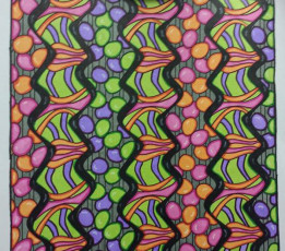 Colored by Elizabeth Graves - from Whimsy (Angie's Patterns Volume 2)